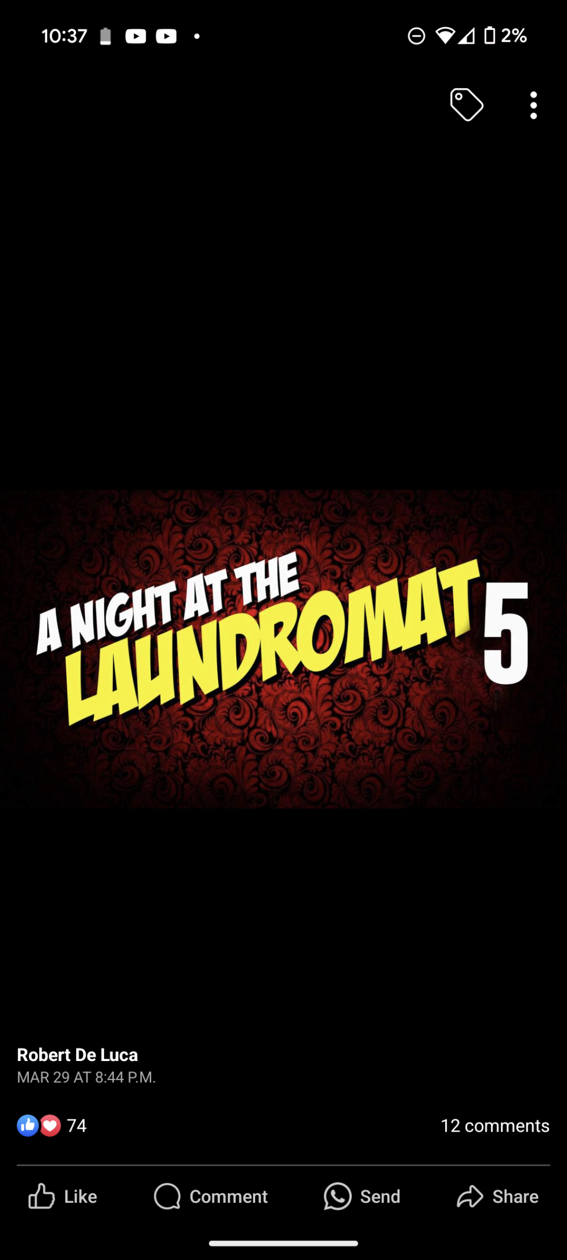 A Night at the Laundromat FAN GROUP