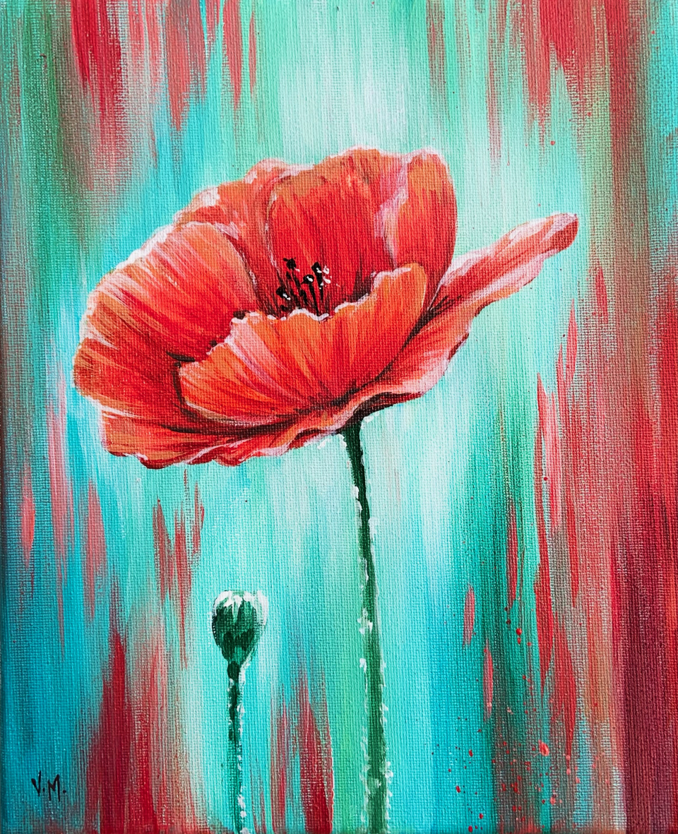 So excited for Monday's paint workshop. What a beautiful poppy we'll be painting!