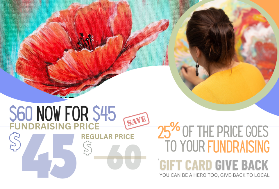 So excited for Monday's paint workshop. What a beautiful poppy we'll be painting!