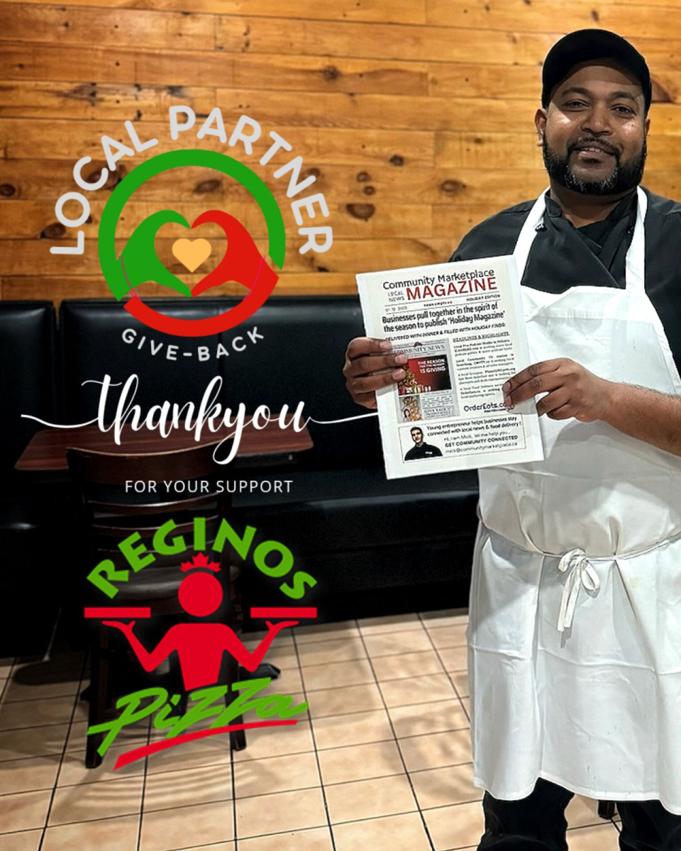 WELCOME OUR NEW NEIGHBORHOOD HEROES!Reginos Pizza and GO-GO Pizza have taken the initiative to distribute our local magazine which empowers all local community members to advertise much more effectively.Advertise with us today and help YOUR local community keep OUR money local.Support your local community, were all counting on you!
